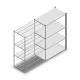 Legbordstelling Medium Duty 2000x1300x700mm (hxbxd) 4 niveaus antraciet aanbouwsectie