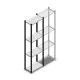 Legbordstelling Medium Duty 2000x550x300mm (hxbxd) 4 niveaus antraciet beginsectie