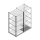 Legbordstelling Medium Duty 2000x850x800mm (hxbxd) 5 niveaus antraciet beginsectie