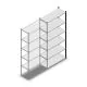 Legbordstelling Medium Duty 2200x1000x400mm (hxbxd) 6 niveaus antraciet aanbouwsectie
