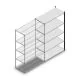 Legbordstelling Medium Duty 2200x1300x600mm (hxbxd) 5 niveaus antraciet aanbouwsectie