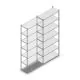 Legbordstelling Light Duty 2500x1000x400mm (hxbxd) 7 niveaus aanbouwsectie
