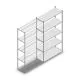 Legbordstelling Medium Duty 2500x1300x500mm (hxbxd) 5 niveaus verzinkt aanbouwsectie