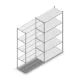 Legbordstelling Medium Duty 2500x1300x600mm (hxbxd) 5 niveaus verzinkt aanbouwsectie