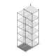 Legbordstelling Medium Duty 3000x550x700mm (hxbxd) 6 niveaus verzinkt aanbouwsectie