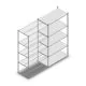 Legbordstelling Medium Duty 2200x1150x600 mm (hxbxd) 5 niveaus verzinkt aanbouwsectie
