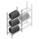 Bandenstelling Medium Duty 2200x1000x700 mm (hxbxd) 3 niveaus beginsectie