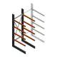 Zware draagarmstelling enkelzijdig 3000x1000x1200mm (hxbxd) 4 niveaus beginsectie