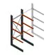Zware draagarmstelling enkelzijdig 3000x1200x1200mm (hxbxd) 3 niveaus beginsectie