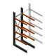 Zware draagarmstelling enkelzijdig 3000x800x1200mm (hxbxd) 4 niveaus beginsectie