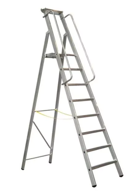 Trapladder met extra groot platform Zarges Meistertritt S 8 treden