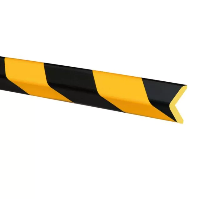 MORION-Aanrijkussens stootkussen 30/30 zwart/geel zelfklevend 1000 mm