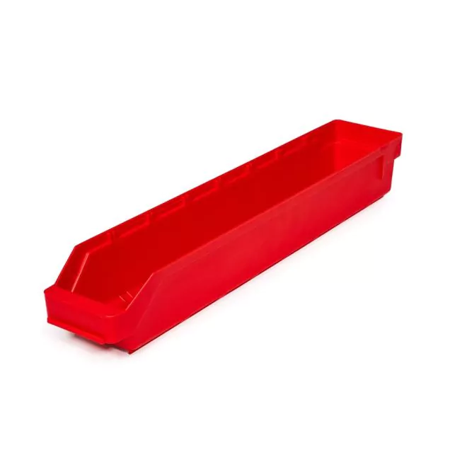 Magazijnbak 6012 Rood 600x120x95mm (lxbxh)