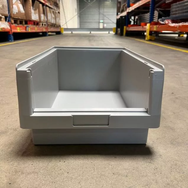 Voordeelpartij 16 magazijnbakken PLK 1 500x315x200 mm (lxbxh) grijs
