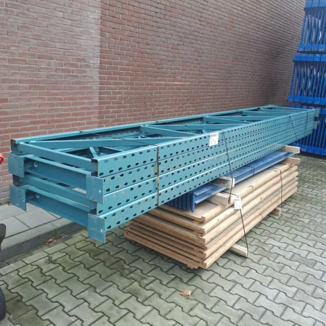 Voordeelpartij gebruikte Hovuma palletstelling 4920x8500x800 mm (hxbxd) 4 niveaus met spaanplaten