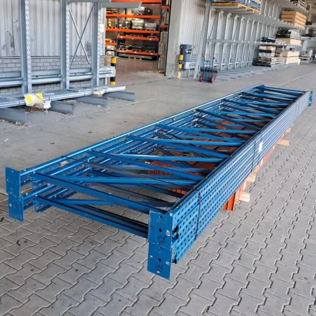 Voordeelpartij gebruikte Polypal palletstelling 7300x11140x1100mm (hxbxd) 4 niveaus