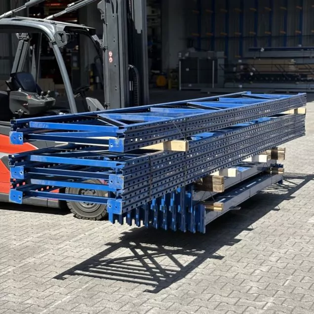 Voordeelpartij gebruikte Nimar palletstelling 5560x13980x900 mm (hxbxd) 4 niveaus