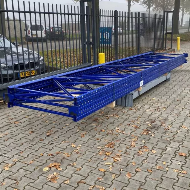 Voordeelpartij gebruikte Nimar palletstelling 6500x5700x1200mm (hxbxd) 6 niveaus