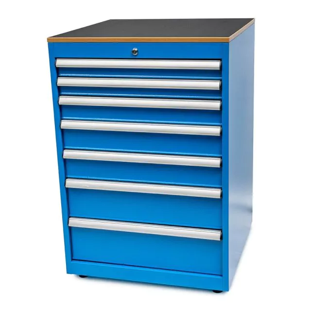 Gereedschapskast met 7 laden 1048x710x725 mm (hxbxd) blauw
