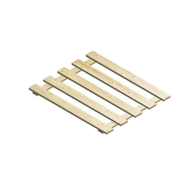 Vurenhouten vlonder 50% open 890x1092x20 mm