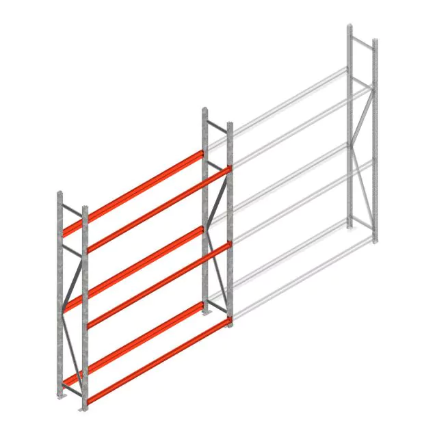 Bandenstelling grootvak AR 2500x2010x400mm (hxbxd) 3 niveaus beginsectie