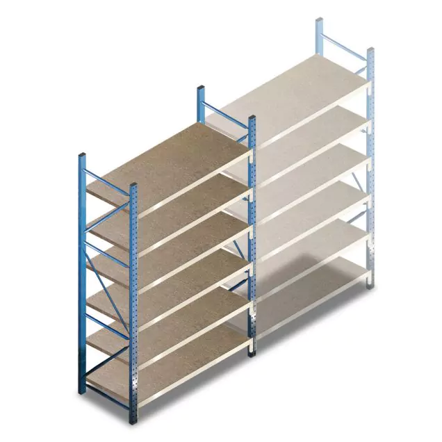 Deels gebruikte Bosal grootvakstelling 2900x1500x900 mm (hxbxd) 6 niveaus beginsectie