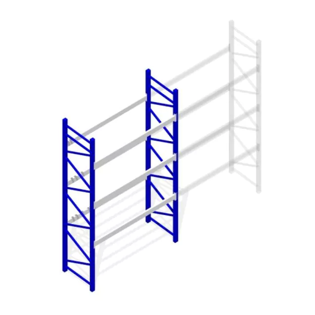 Deels gebruikte Nedcon PR palletstelling 5000x2980x1100 mm (hxbxd) 3 niveaus beginsectie