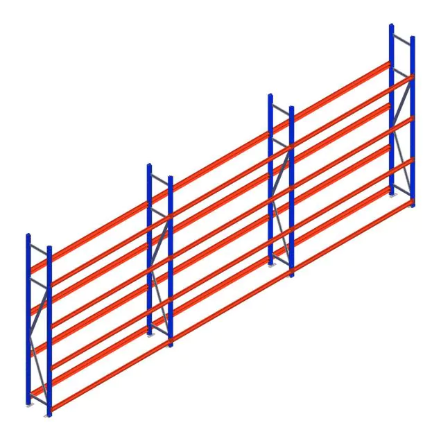 Voordeelrij bandenstelling grootvak AR 2500x6240x400 mm (hxbxd) 3 niveaus