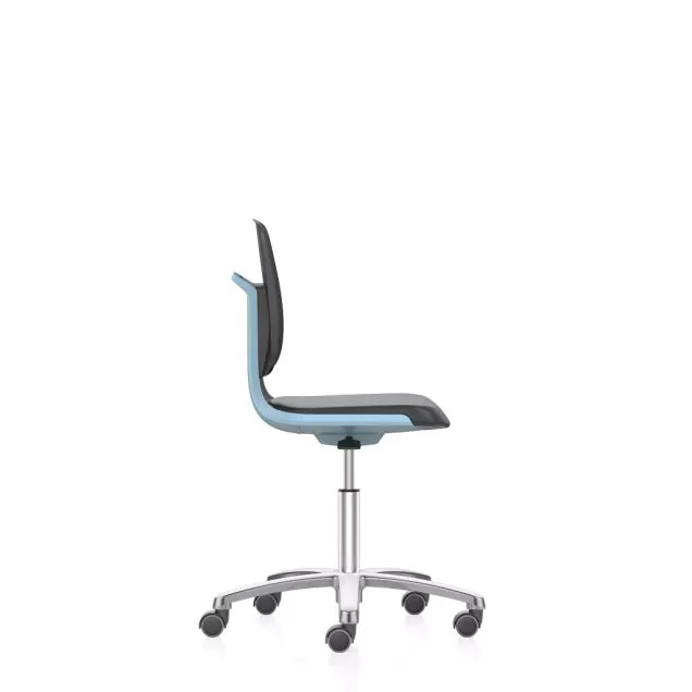 Bimos werkstoel Labsit met wieltjes Blauw