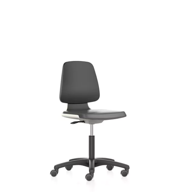 Bimos werkstoel Labsit met wieltjes Wit