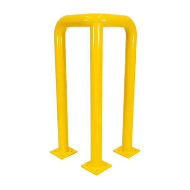 Hoekbeschermbeugel 490x490x1000mm ø76mm Geel