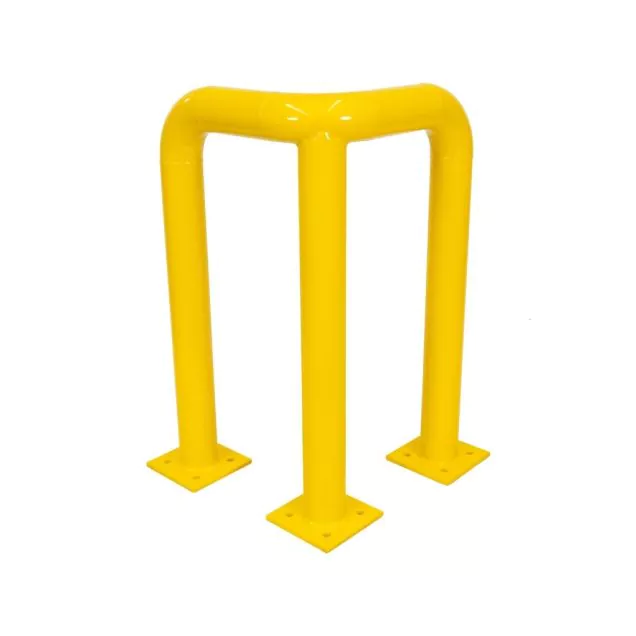 Hoekbeschermbeugel 490x490x750mm ø76mm Geel