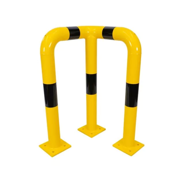 Hoekbeschermbeugel 490x490x750mm ø76mm Geel/zwart