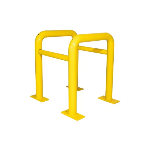 Kolombeschermer uit buis 500x500x600mm ø60mm Geel