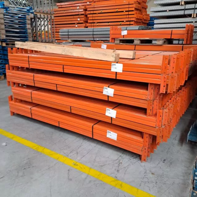Gebruikte ligger Polypal palletstelling 2700x100x50 mm oranje