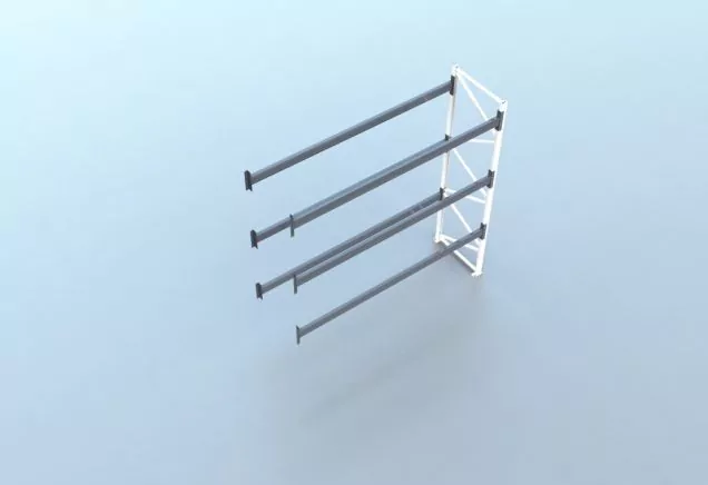 Aanbouwsectie gebruikte Nedcon PR palletstelling 3700x3600x1100 mm (hxbxd) 3 niveaus