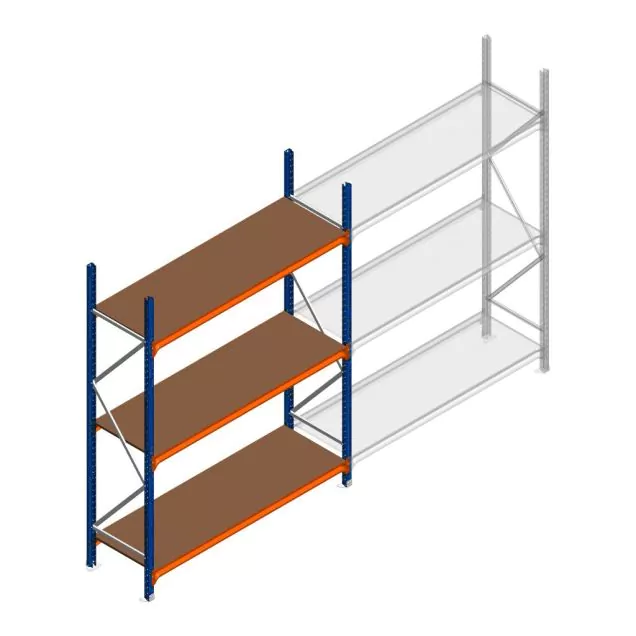 Grootvakstelling Kimer 2250x1500x600 mm (hxbxd) 3 niveaus beginsectie