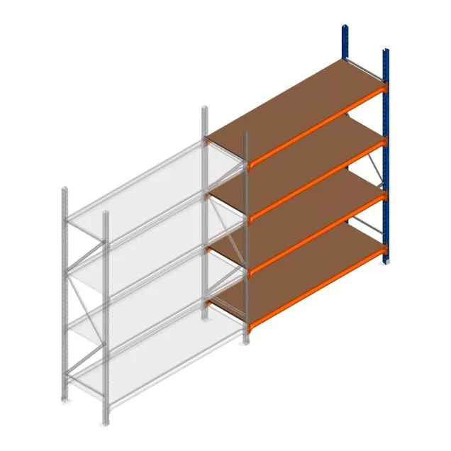 Grootvakstelling Kimer 2250x1500x600 mm (hxbxd) 4 niveaus aanbouwsectie