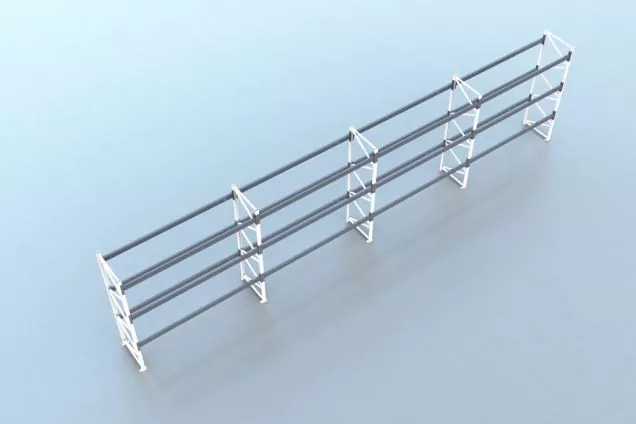 Voordeelrij gebruikte Nedcon PR Palletstelling PR 3700x14900x1100 mm (hxbxd) 3 niveaus