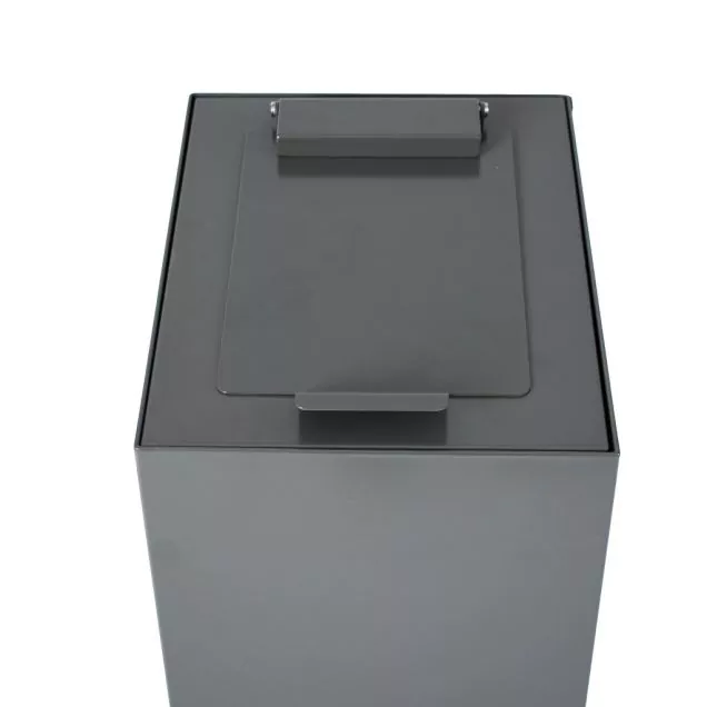 Top met klepdeksel modulaire afvalscheidingsunit 60ltr, Donkergrijs