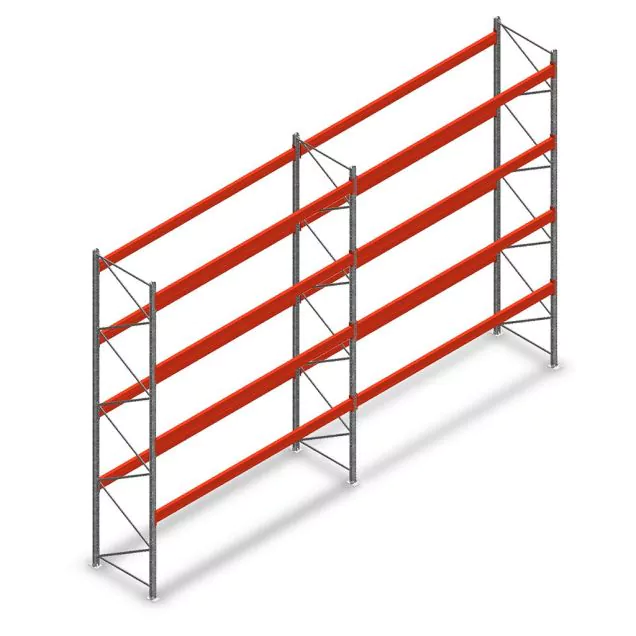 Combideal palletstelling AR T2 4500x7440x1100 mm (hxbxd) 4 niveaus 2252kg/niv
