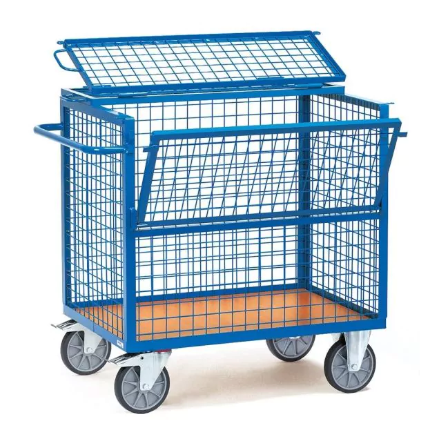 Bakwagen 600 kg 1200x800 met gaaswanden en deksel