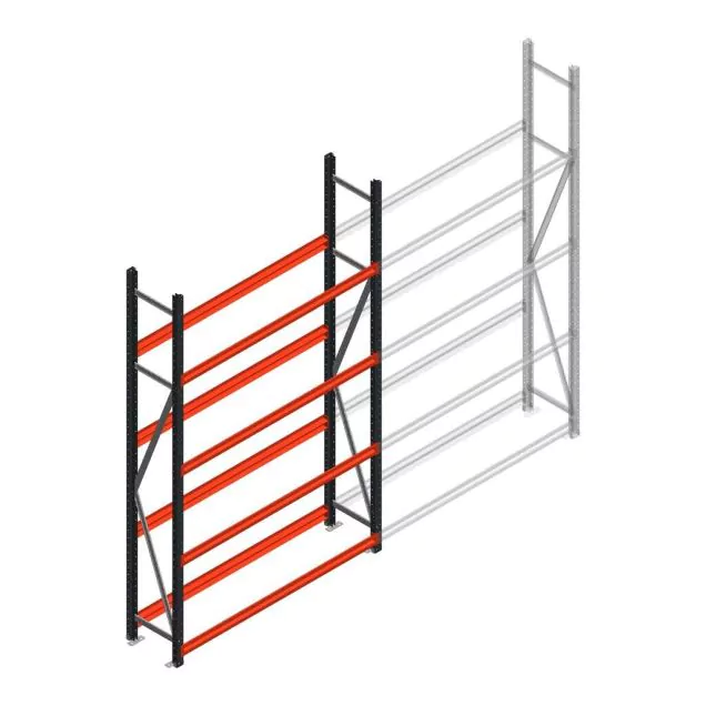 Bandenstelling grootvak AR 2500x1610x400 mm (hxbxd) 4 niveaus beginsectie