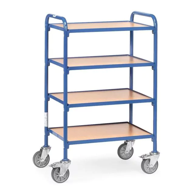 Bijzetwagen 250 kg met 4 houten etages 630x470