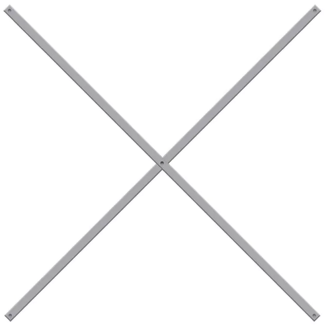 Kruisschoor set voor Light Duty Legbordstelling 550, 850 en 1000 mm 