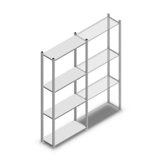 Legbordstelling Light Duty 2000x850x300mm (hxbxd) 4 niveaus beginsectie