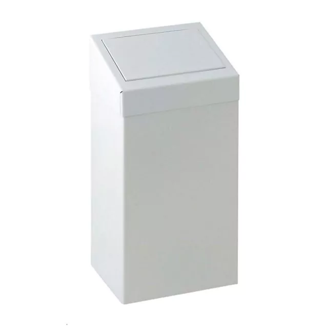 Metalen afvalbak met pushklep 50 liter