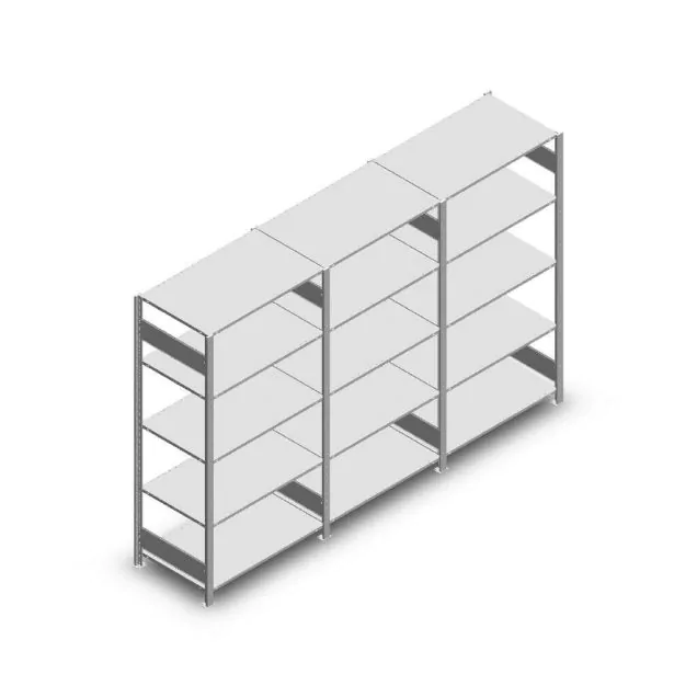 Voordeelrij legbordstelling Heavy Duty 2000x3000x600 mm (hxbxd) 5 niveaus 150 kg
