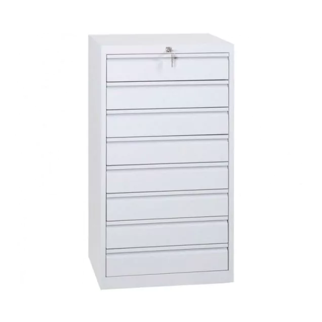 Multiladenkast A3 980x530x430 mm (hxbxd) 8 laden grijs