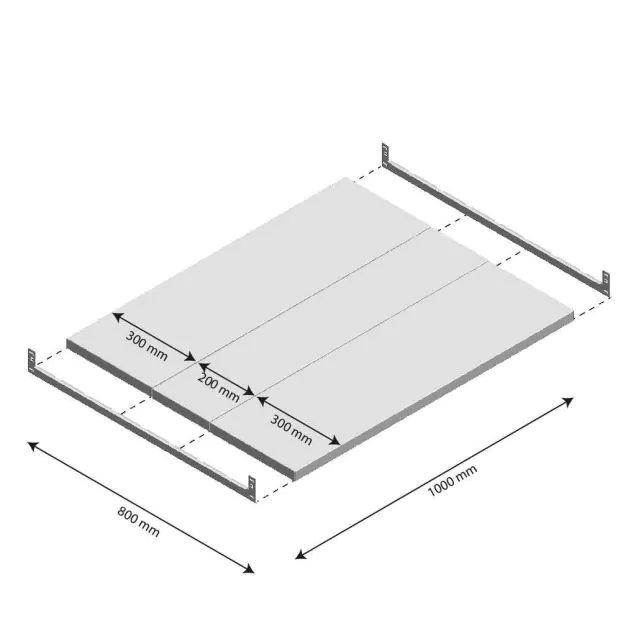 Niveau Legbord Light Duty 1000x800mm (bxd)